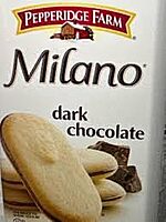 Pepperidge Farm Double Dark Chocolate Milano Cookies, 0.98 Oz, Box Of 24 Packs