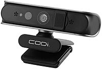 CODi Allocco HD 1080P Windows Hello Webcam with IR Facial Recognition & Noise-Canceling Mic – Autofocus, USB-A, Tripod Mount