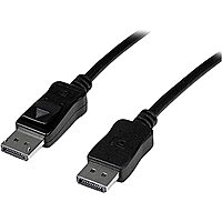 StarTech.com 30 ft DisplayPort 1.2 Cable with Latches - Active - 2560×1600 - DPCP & HDCP - Male to Male DP Video Monitor Cable (DISPL10MA) Black 30 ft/9 m (Active) Standard