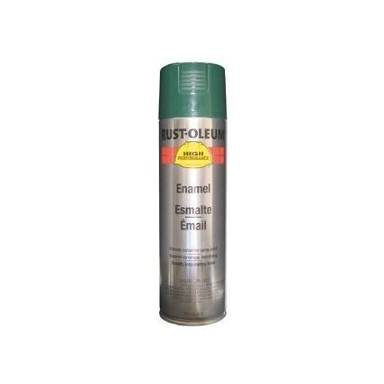 Rust-Oleum Hard Hat High Performance V2100 System Rust Preventive Enamel Spray Paint, 15 Oz, Gloss Dark Green, Case Of 6 Cans