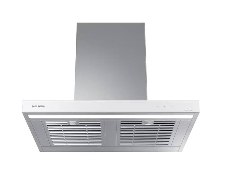NK30CB600W12AA, SAMSUNG Campana extractora inteligente de pared de 30" a medida en blanco puro, WIFI, 12 meses Garantía General