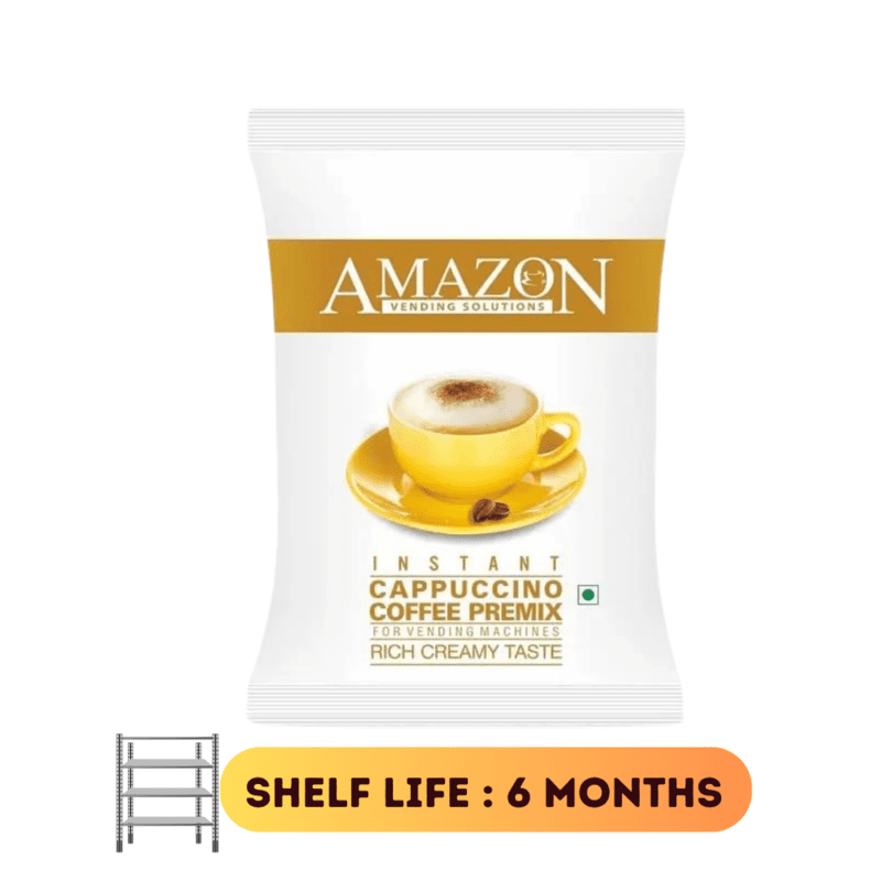 AMAZON 3 in 1 Instant Cappuccino Coffee Premix-1kg-Rich Creamy Flavor