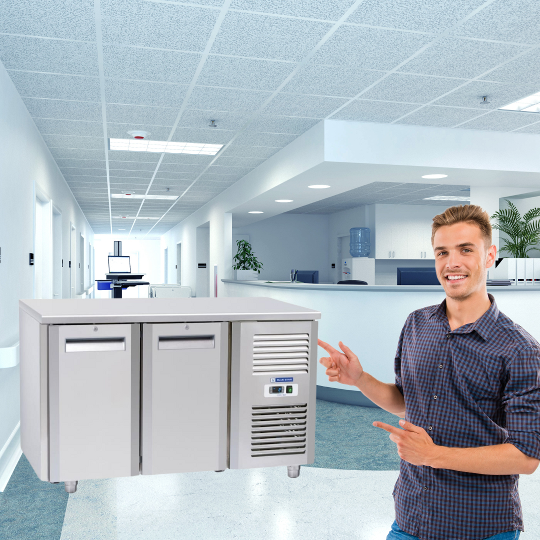 Save space and energy with the efficient Blue Star Kitchen Refrigerator. Save space and energy with the efficient Blue Star Kitchen Refrigerator.