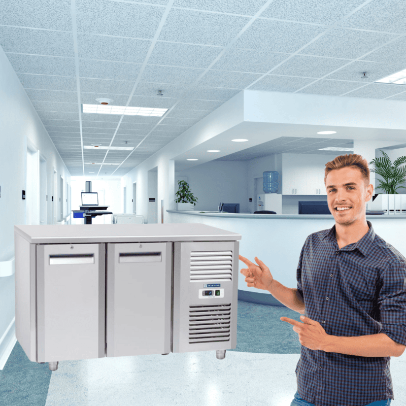 Save space and energy with the efficient Blue Star Kitchen Refrigerator.