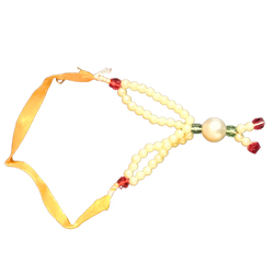 White colour beads designer decorative garland small size