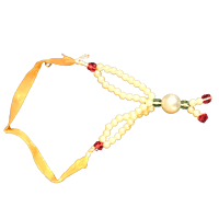 White colour beads designer decorative garland small size