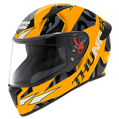 STUDDS THUNDER D7 MATT NEON ORANGE N9 BLACK M/V (L)