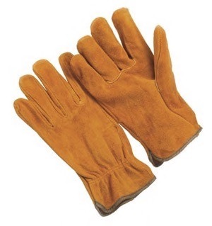 Select russet, split shoulder leather, straight thumb