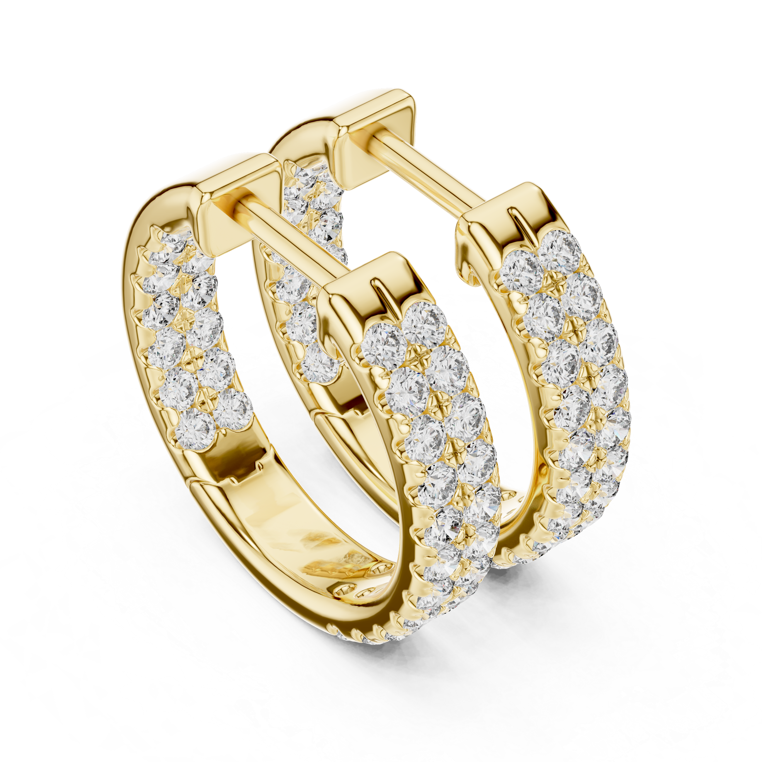 Eclectic dual line hoops