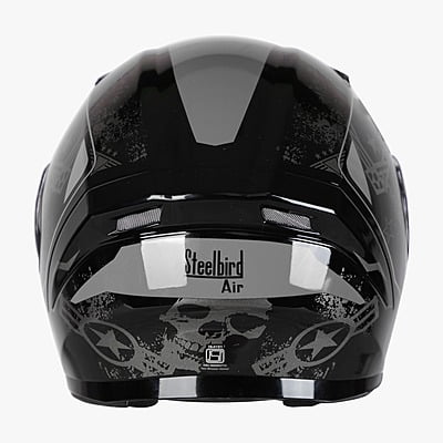 STEELBIRD SBA-21 COMBAT MATT BLACK/GREY C/V (L)