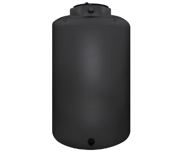Snyder Industries 1500 Gallon Black Vertical Water Tank