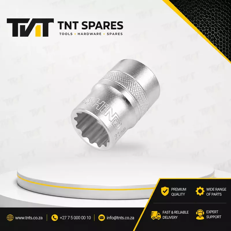 SHIND 21mm 1/2" Drive 12-Point Bi-Hex Socket CR-V