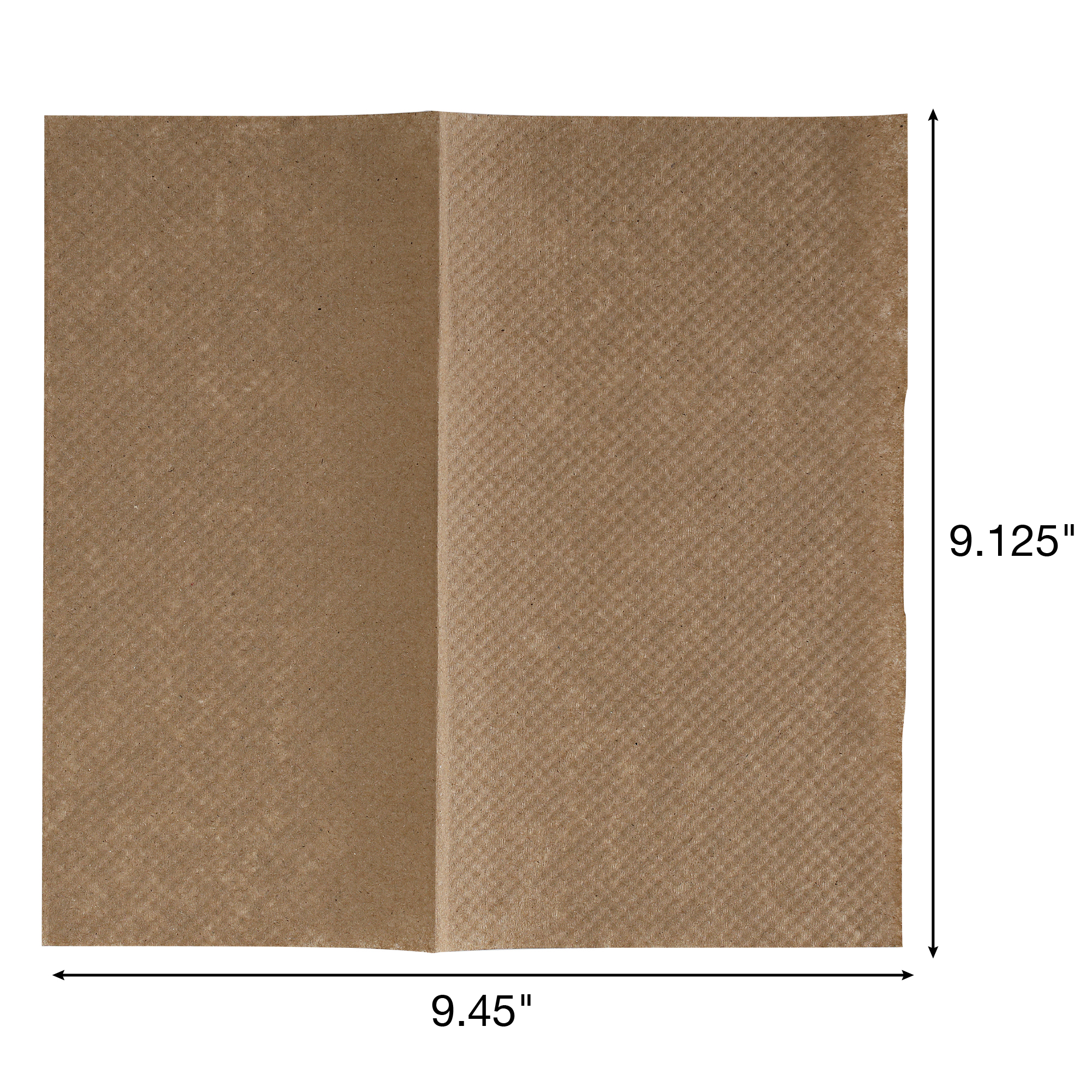 Nova Natural Singlefold Towel 9" x 9" Kraft 16 / 250 cs