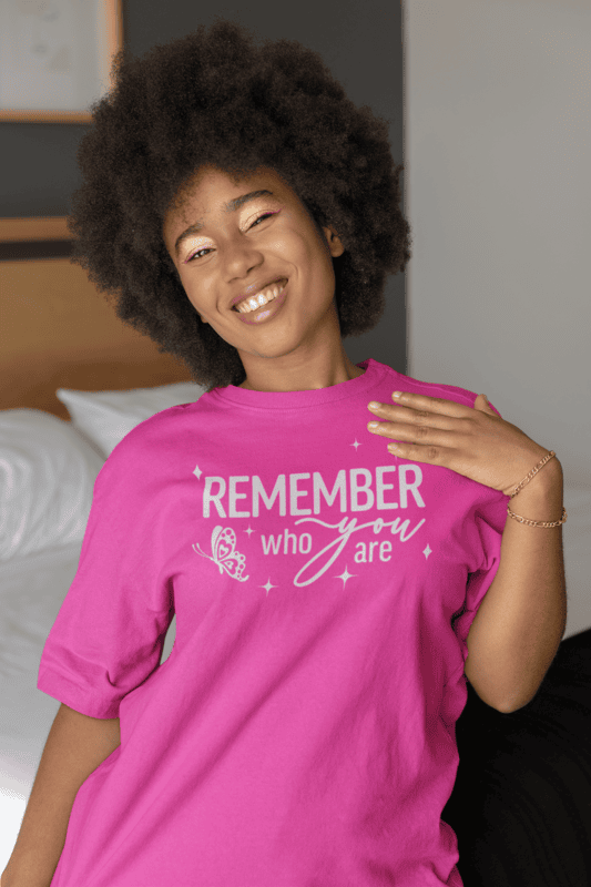 Remember Who You Are – Butterfly Affirmation Tee