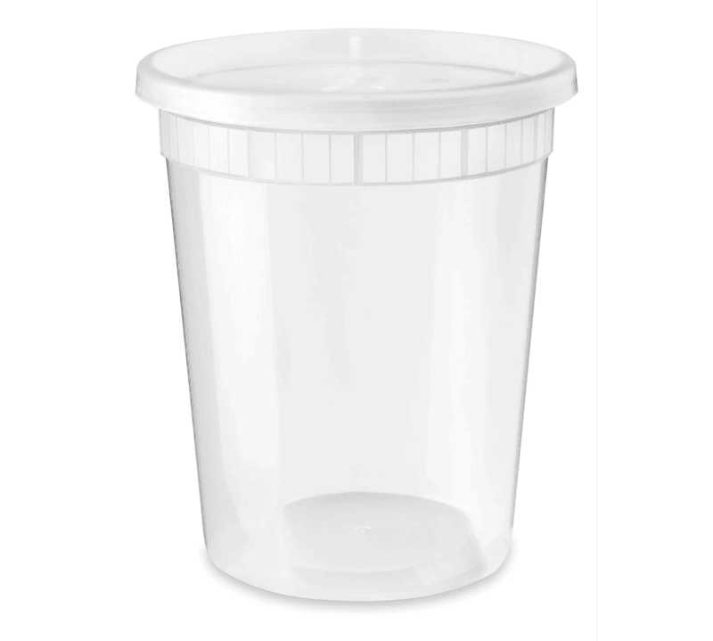 32oz Round Deli Container w/Lids [240ct]