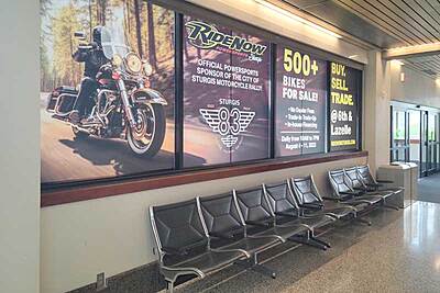 Baggage Claim Window Wrap