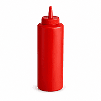 Condiment 12oz Squeeze Bottle RED 6/1
