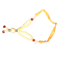 White colour beads designer decorative garland small size