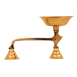 Brass Karpoora Harathi with Handle