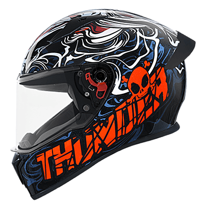 STUDDS THUNDER D9 BLACK N2 RED M/V (XL)