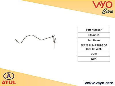 BRAKE PUMP TUBE OF LEFT RR WHE - 33042101 - GEMINI ULTRA