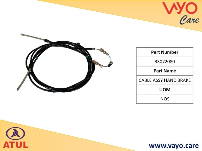 CABLE ASSY HAND BRAKE - 33072080 - GEMINI ULTRA