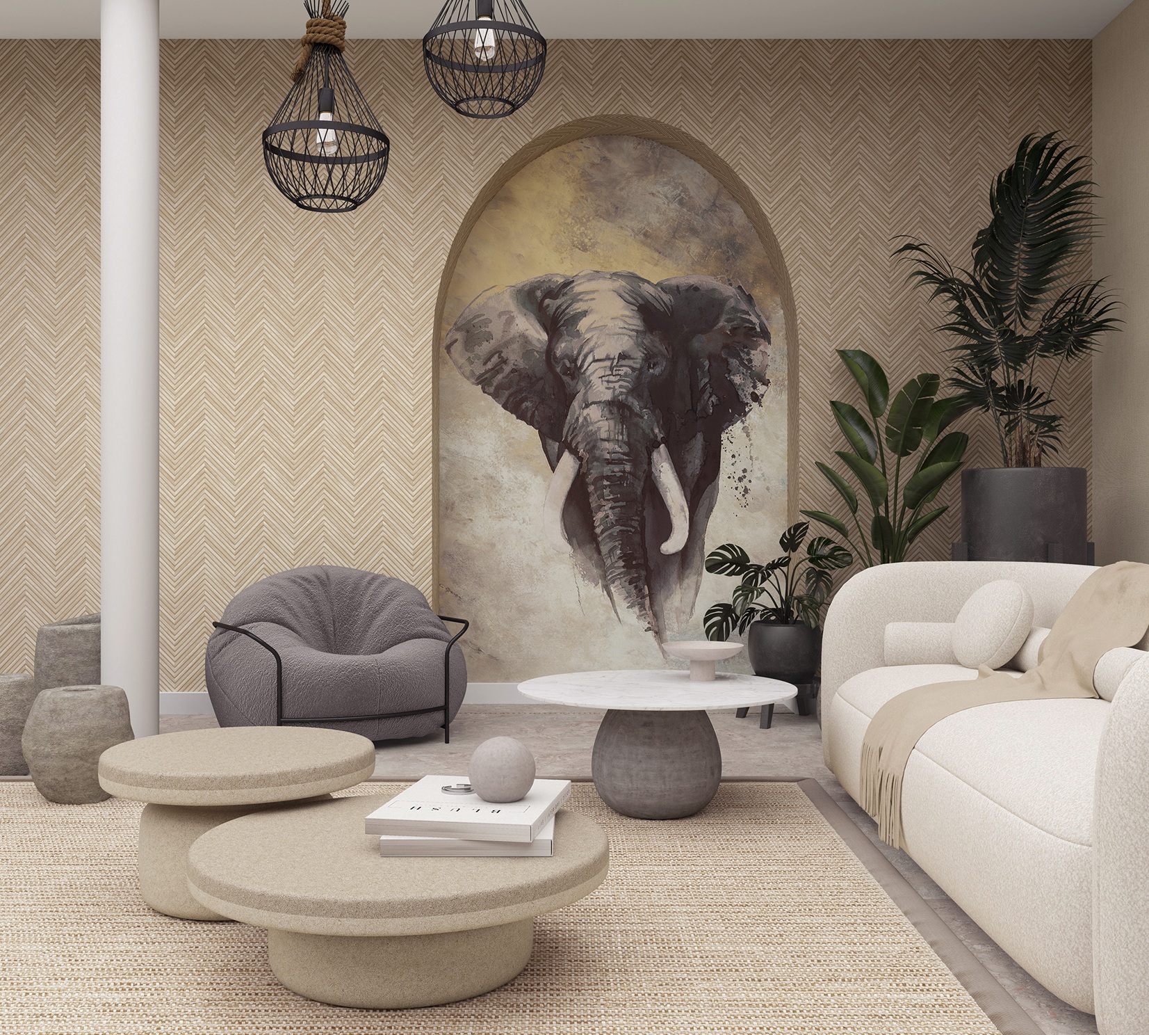 33376 Wallpaper Travertino