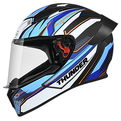 STUDDS THUNDER D8 MATT BLACK N1 BLUE M/V (L)