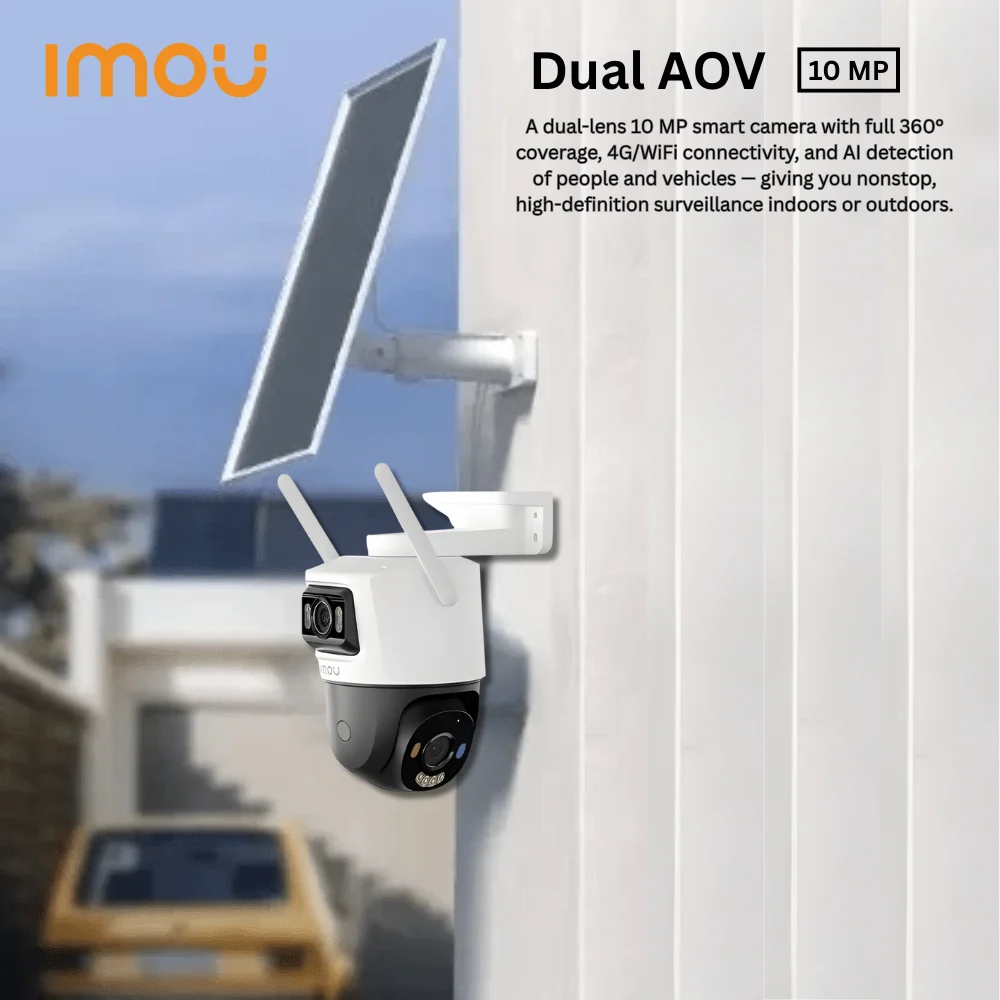 AOV (Dual 10MP-Solar-4G-WiFi-PT) Camera