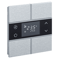 EAE KNX Switch Rosa Metal Series 2 Fold With Thermostat