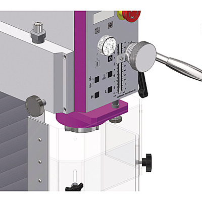 OPTIMUM OPTImill Modified column and base plate – Drilling-Milling Machine