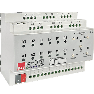 EAE KNX Room Controller Unit Actuator 16A 12CH , 12 Input