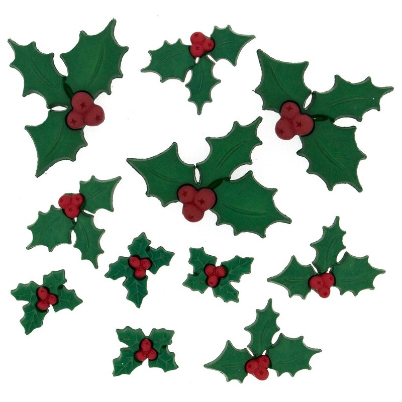 Bottoni Dress It Up Var. Holly Jolly Xmas, 12924