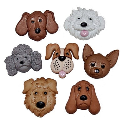 Bottoni Dress It Up Var. Fuzzy Faces, 12765
