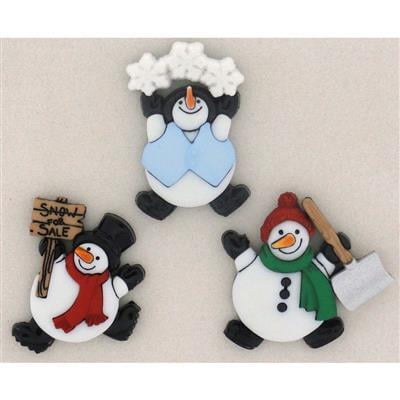 Bottoni Dress It Up Var. Roly Poly Snowmen, 12548 Bottoni Dress It Up Var. Roly Poly Snowmen, 12548
