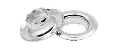 1/4 Eyelets, Nickel f/ Leather Binder 1/4 Eyelets, Nickel f/ Leather Binder