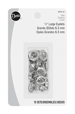 1/4 Eyelets, Nickel f/ Leather Binder