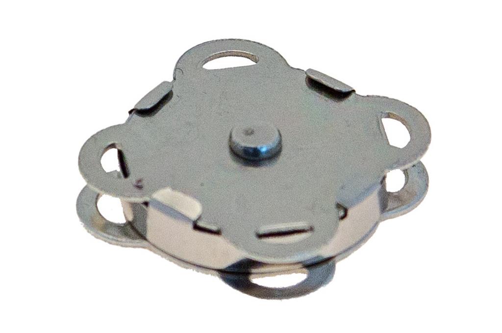 Chiusura magnetica da cucire 19 mm nichelato Chiusura magnetica da cucire 19 mm nichelato