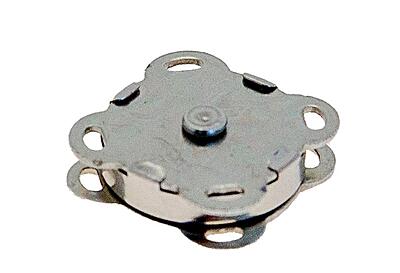 Chiusura magnetica da cucire 14 mm nichelato Chiusura magnetica da cucire 14 mm nichelato