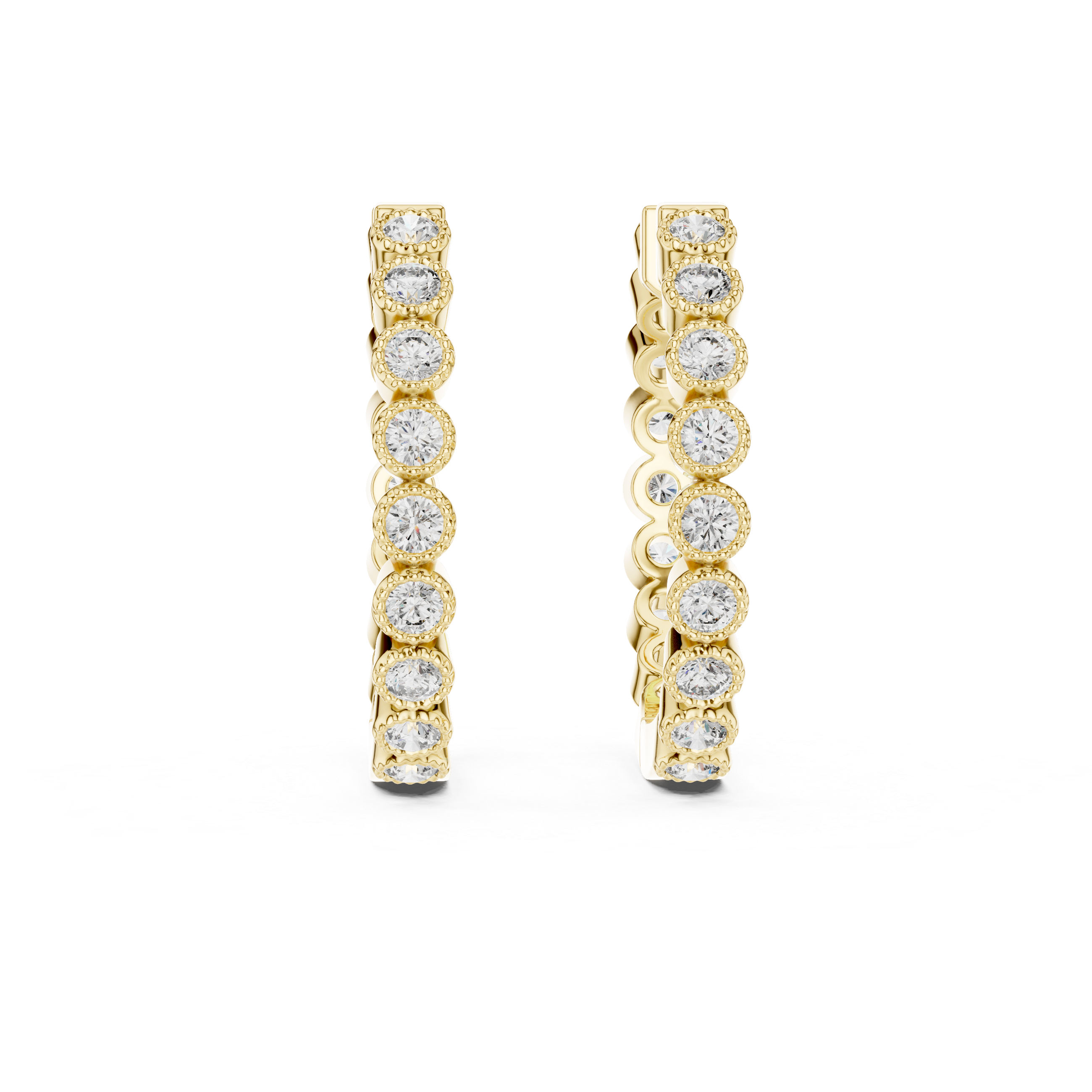 Moderna milgrain hoops