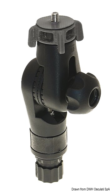 Jointed connector f.GoPro cameras and videocameras