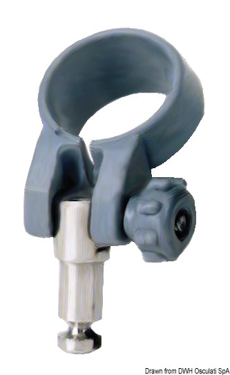 Plastic/brass rowlock 12 x 35 mm