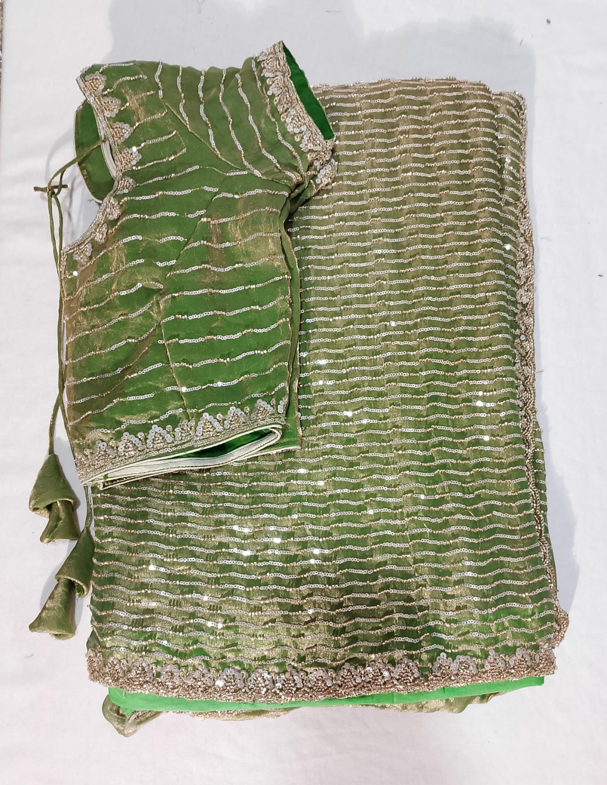 J564: Ready To Ship Beautiful Sequence Work Saree With Stitched Blouse J564: Ready To Ship Beautiful Sequence Work Saree With Stitched Blouse