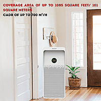 Coverage area of Honeywell Air Touch U1 Ultimate Series Air Purifier