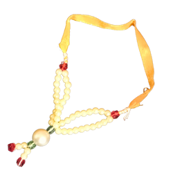 White colour beads designer decorative garland small size