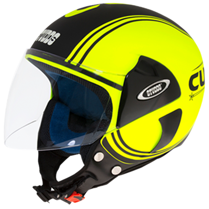STUDDS CUB D4 MATT NEON YELLOW N9 BLACK C/V (L)