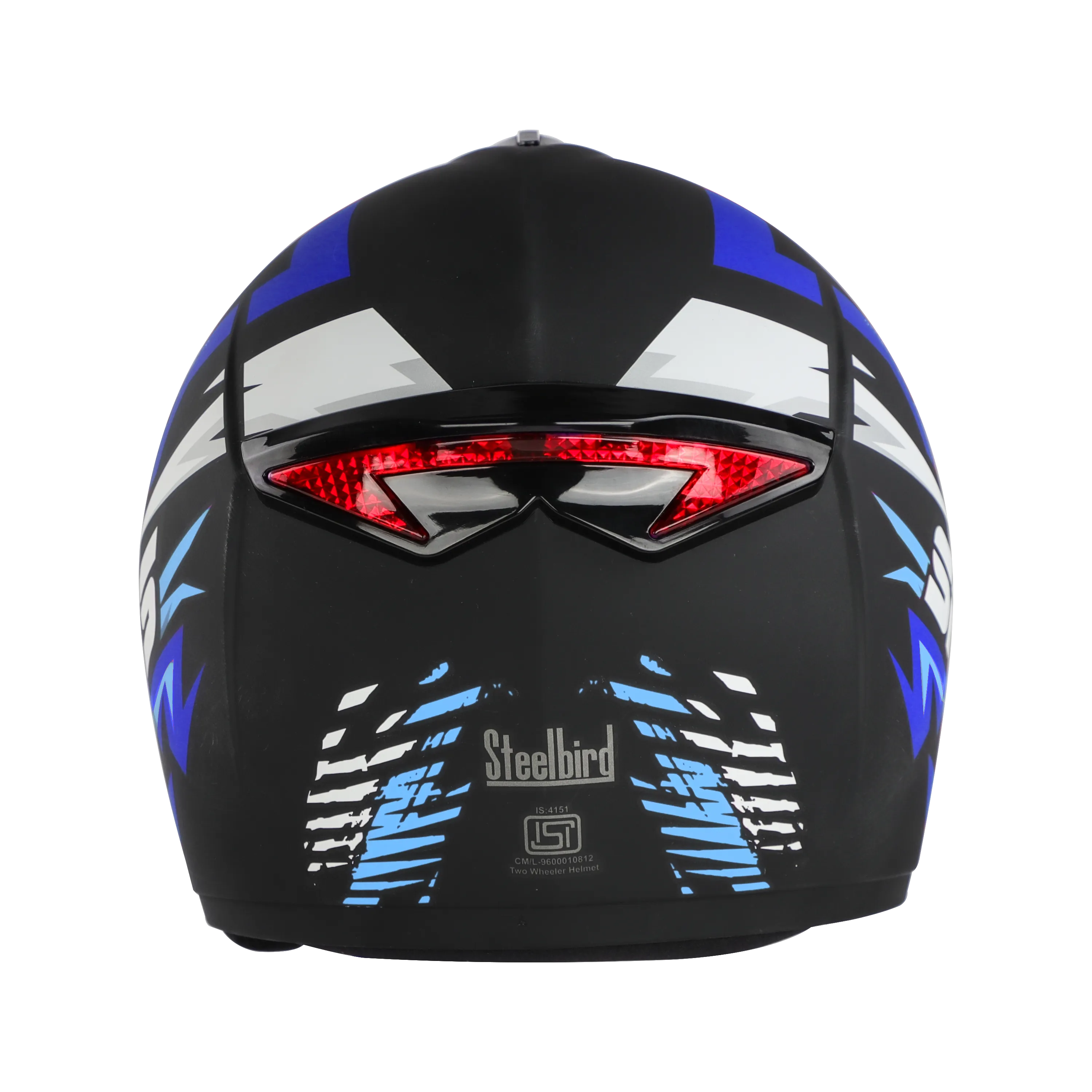 STEELBIRD SBH-34 ROX ISS R SPORTS MATT BLACK/BLUE C/V 600 MM (L) STEELBIRD SBH-34 ROX ISS R SPORTS MATT BLACK/BLUE C/V 600 MM (L)