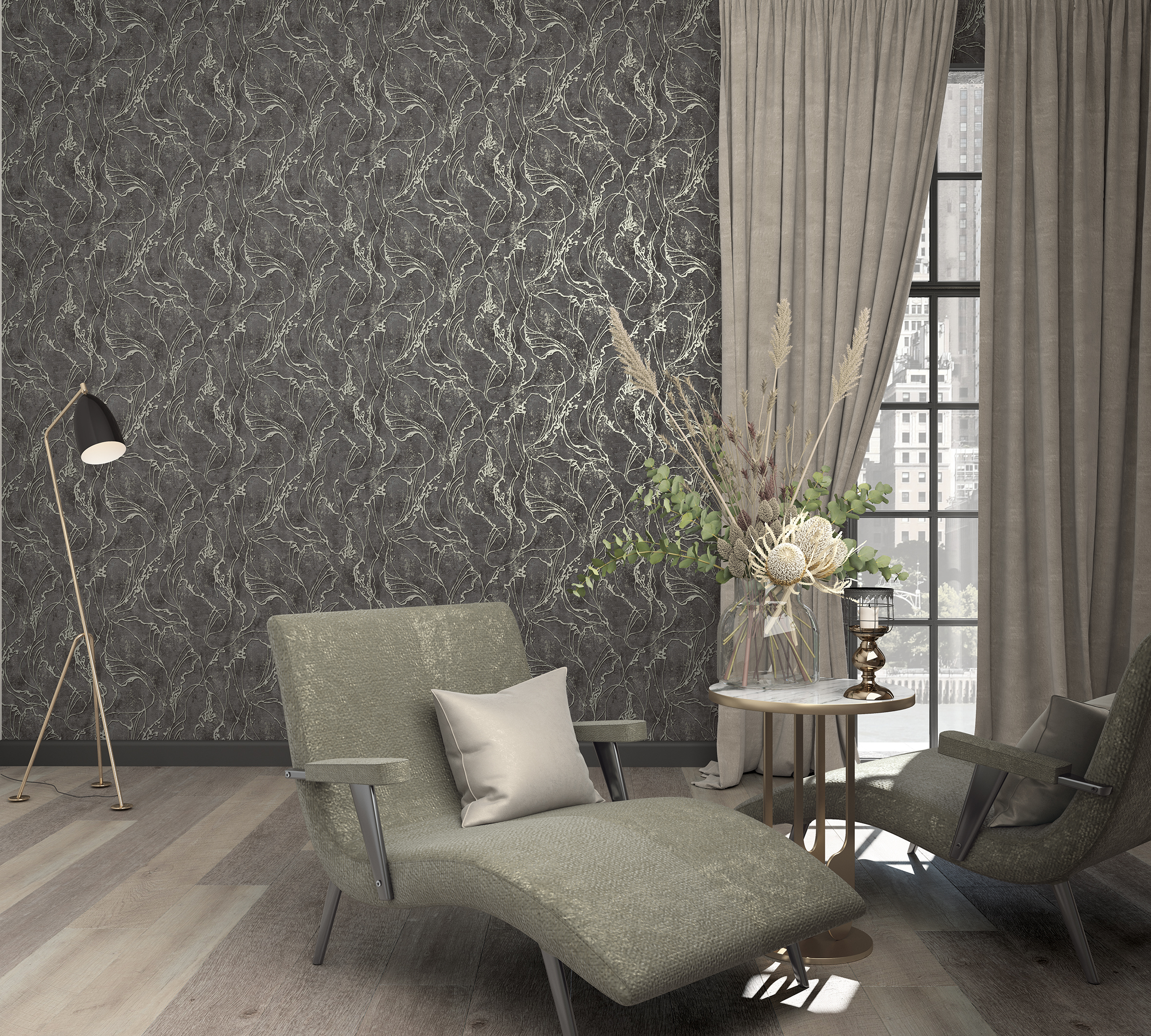 34257 Wallpaper City Glow