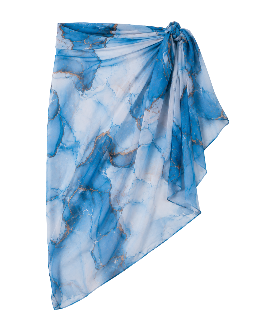 Ocean Marble Gold 5PC Modest Swimwear Set - طقم مايوه محتشم أوشن ماربل جولد – 5 قطع