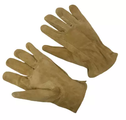 Split driver,crem color,keystone thumb,leather hemmed